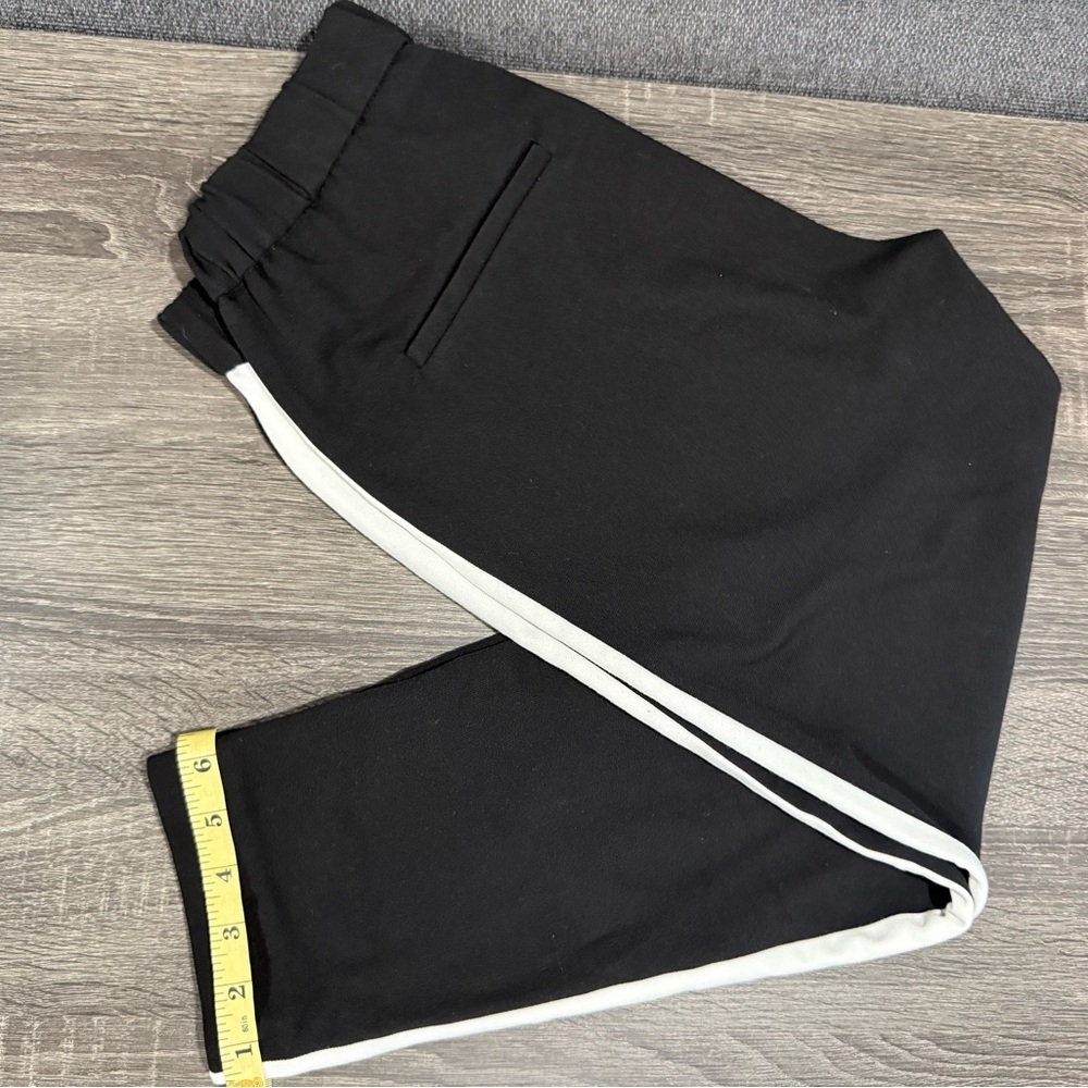Zara Black Pants with White Stripes - Picture 12 of 12